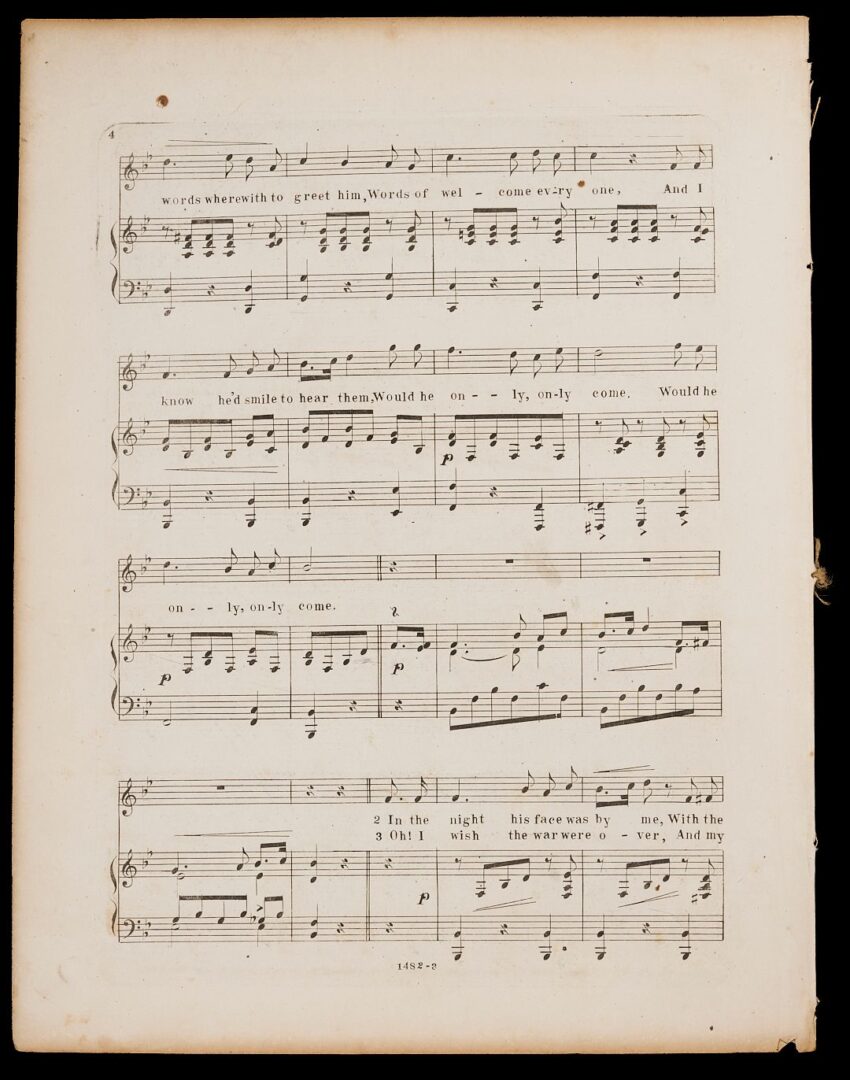 Lot 961: 17 pcs Sheet Music: Nashville,  Civil War, and Black / Minstrel Related