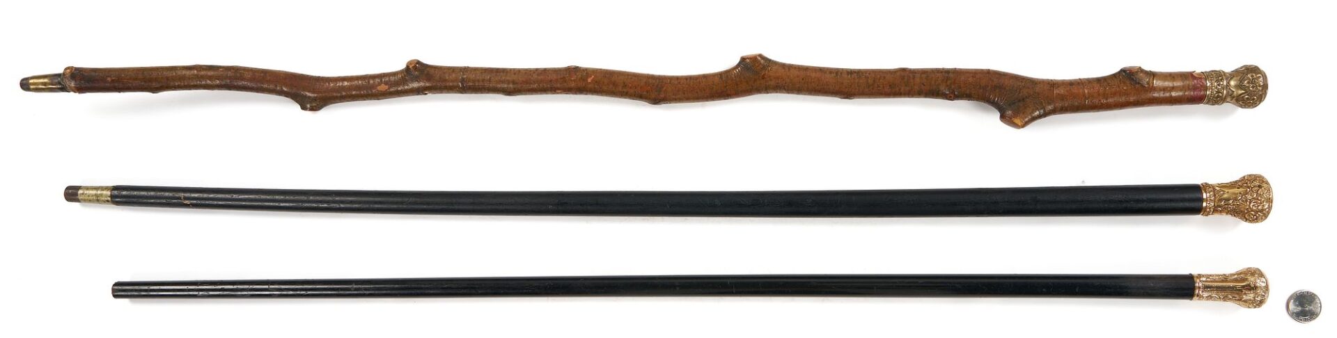 Lot 963: 3 Walking Sticks or Canes inc. Civil War Interest