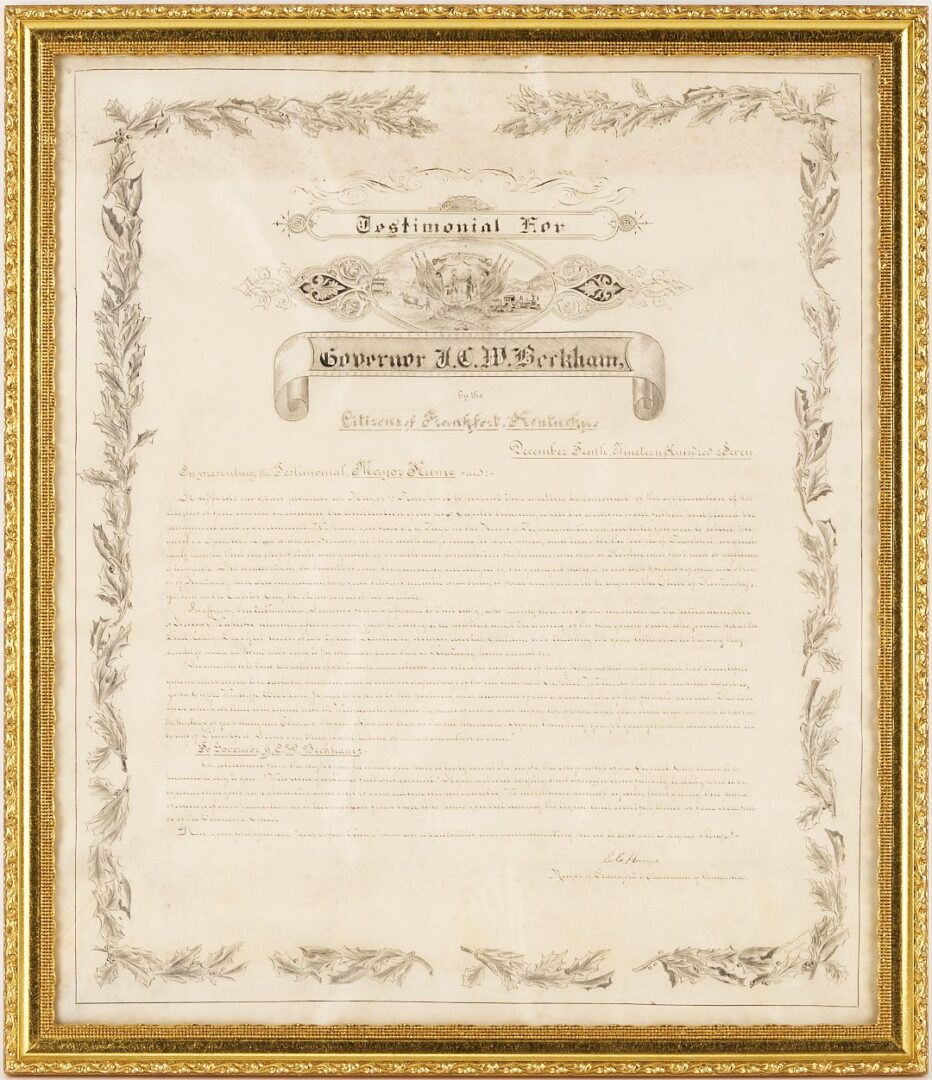 Lot 964: KY Capitol Presentation Document