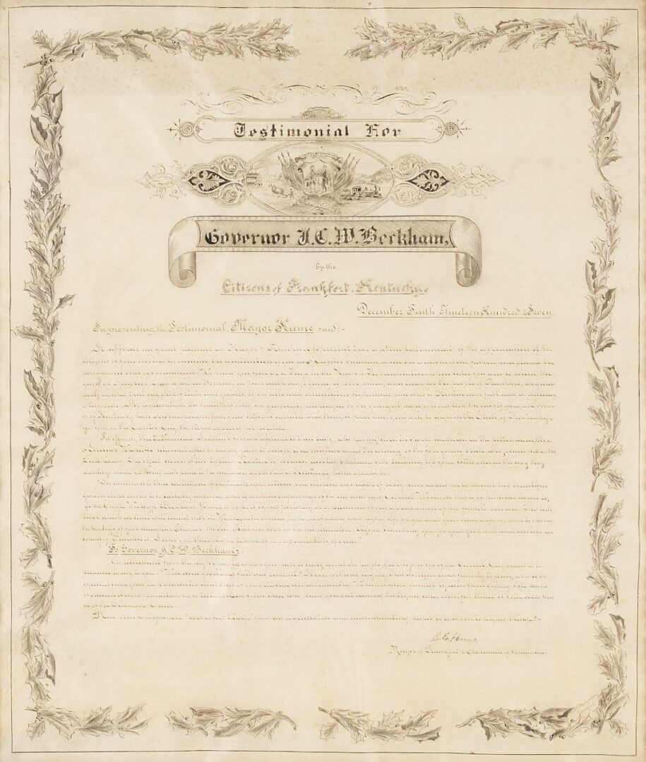 Lot 964: KY Capitol Presentation Document