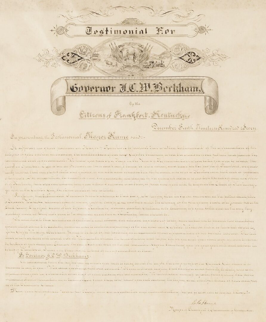 Lot 964: KY Capitol Presentation Document