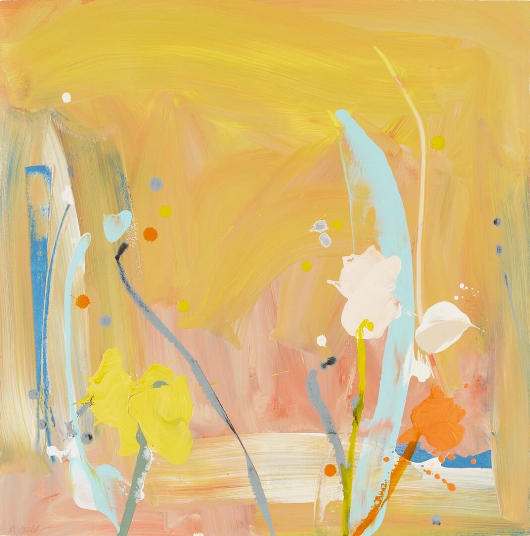 Lot 969: 3 Daniel Phill Acrylic Botanical Paintings