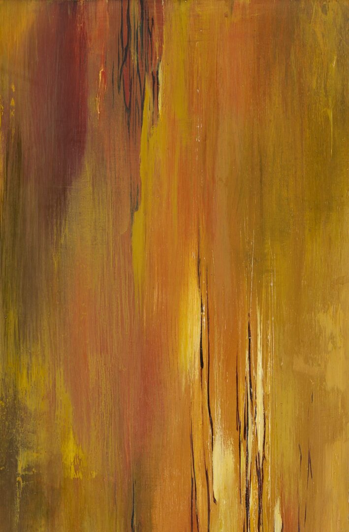 Lot 972: Monika Steiner Abstract Oil Painting, Green Freedom