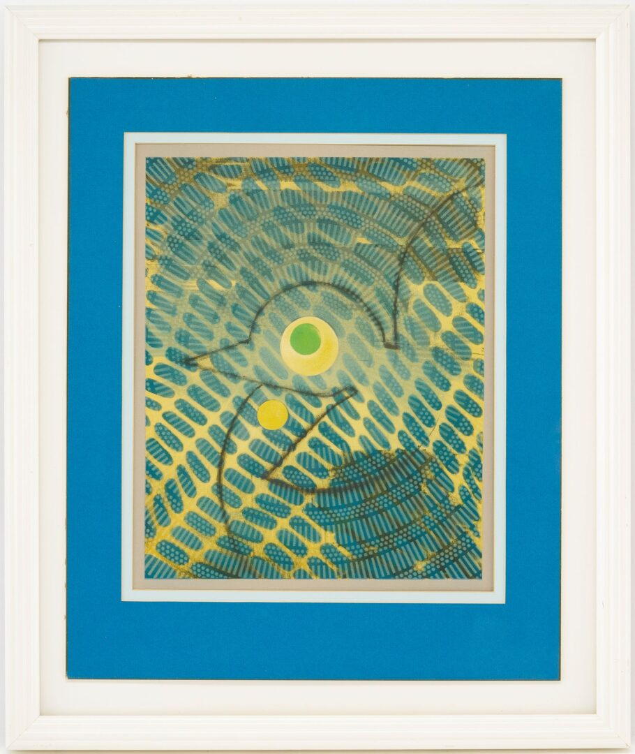 Lot 973: Two Modernist Animal Lithographs: Calder, Beastie, & Ernst, Blue Bird
