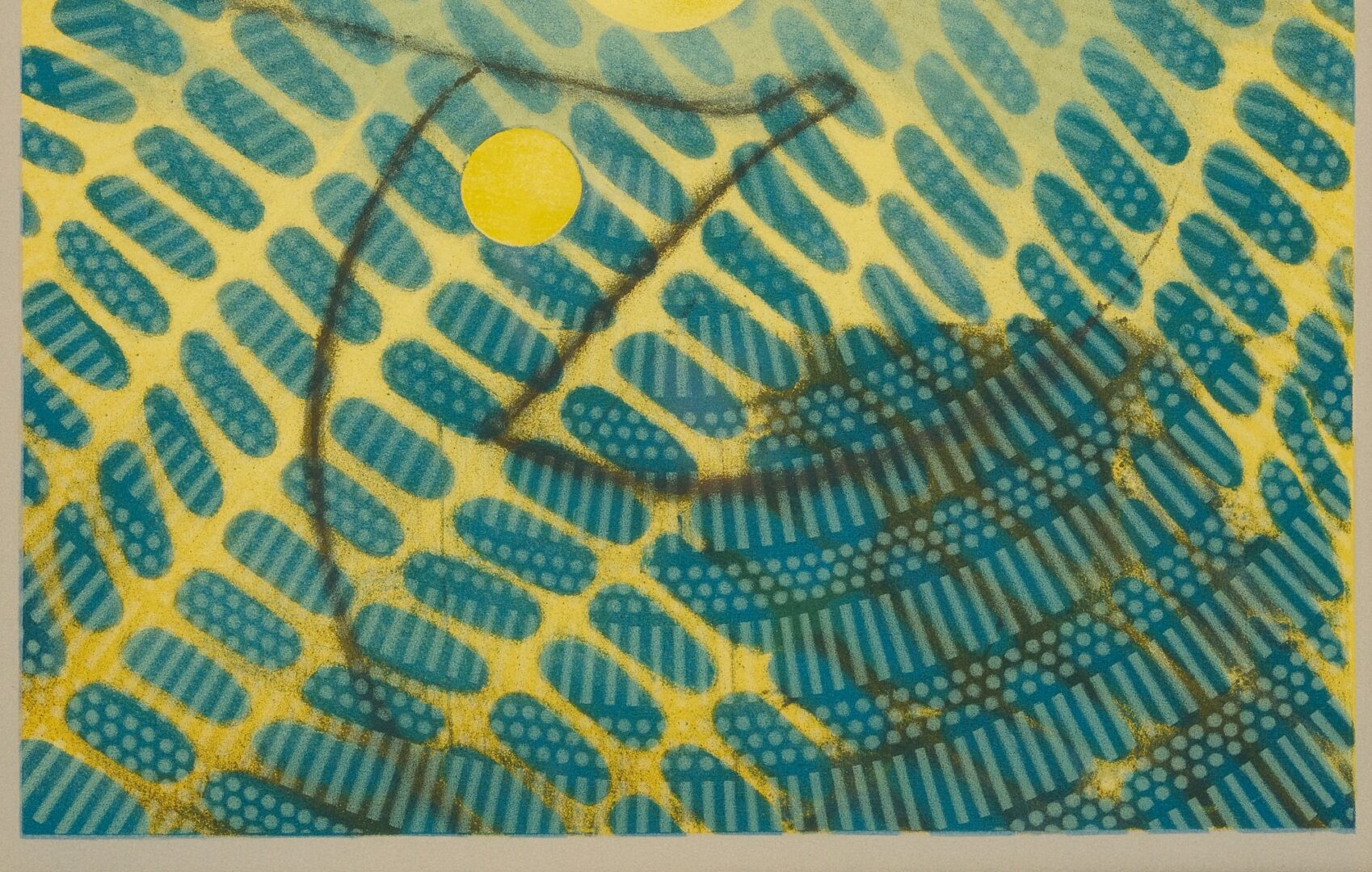 Lot 973: Two Modernist Animal Lithographs: Calder, Beastie, & Ernst, Blue Bird