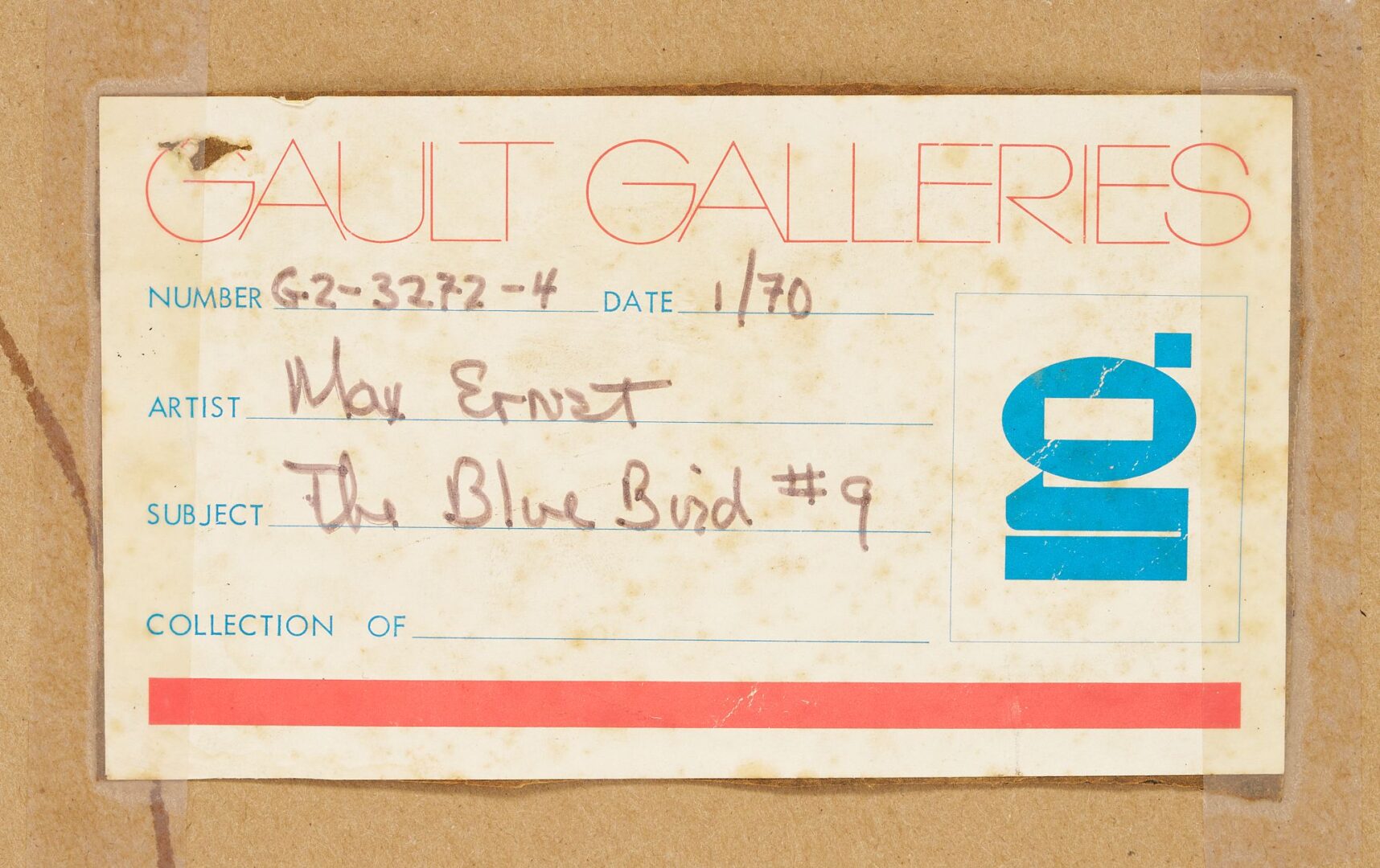 Lot 973: Two Modernist Animal Lithographs: Calder, Beastie, & Ernst, Blue Bird