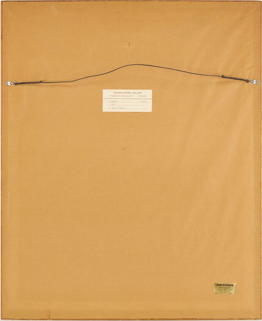 Lot 975: Two Samuel Bak Signed Surrealist Serigraphs