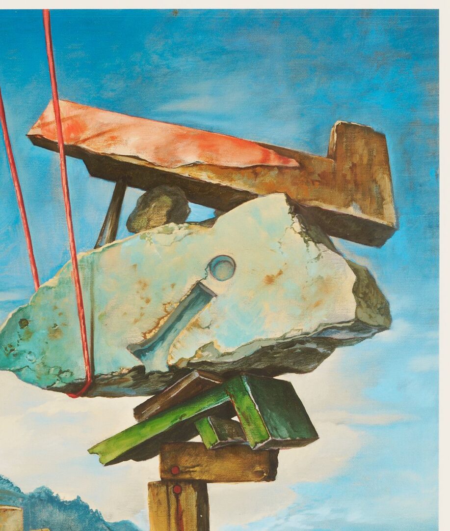 Lot 975: Two Samuel Bak Signed Surrealist Serigraphs