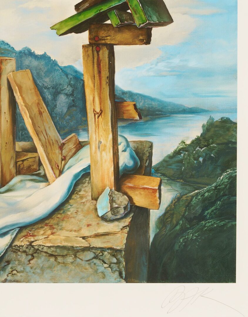 Lot 975: Two Samuel Bak Signed Surrealist Serigraphs