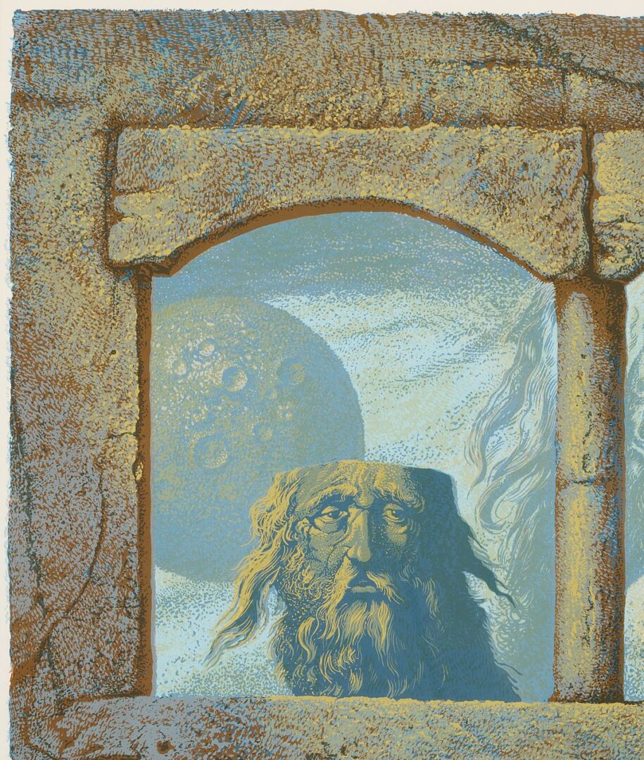 Lot 975: Two Samuel Bak Signed Surrealist Serigraphs
