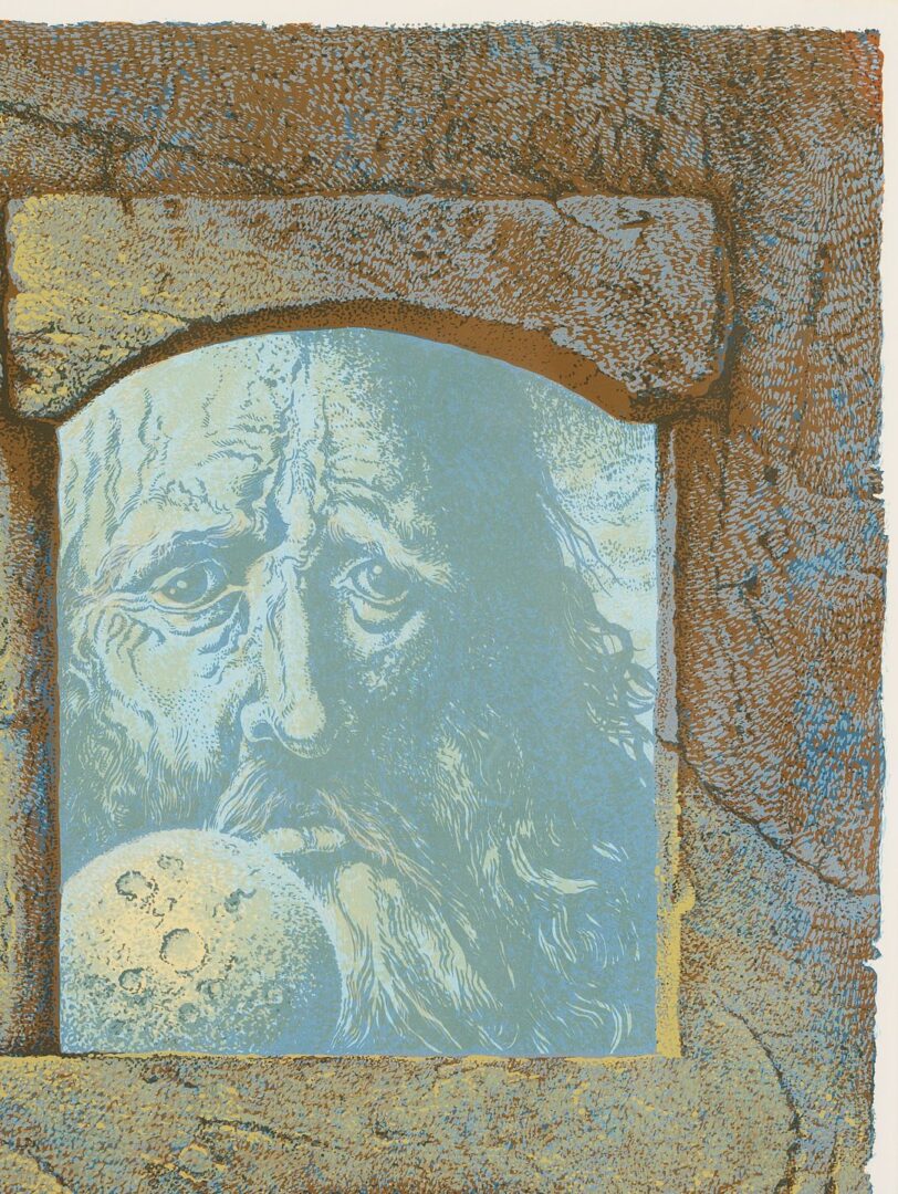 Lot 975: Two Samuel Bak Signed Surrealist Serigraphs