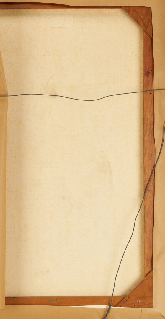 Lot 976: Large Surrealist Painting, Young Dutchman, Moon Series