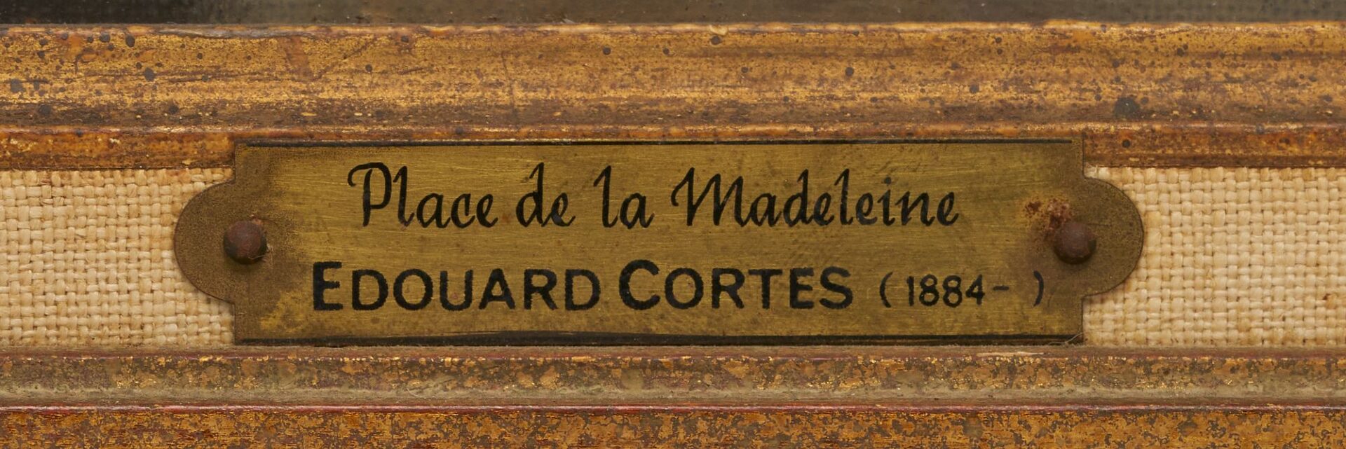 Lot 97: Edouard Cortes O/C, Place de la Madeleine