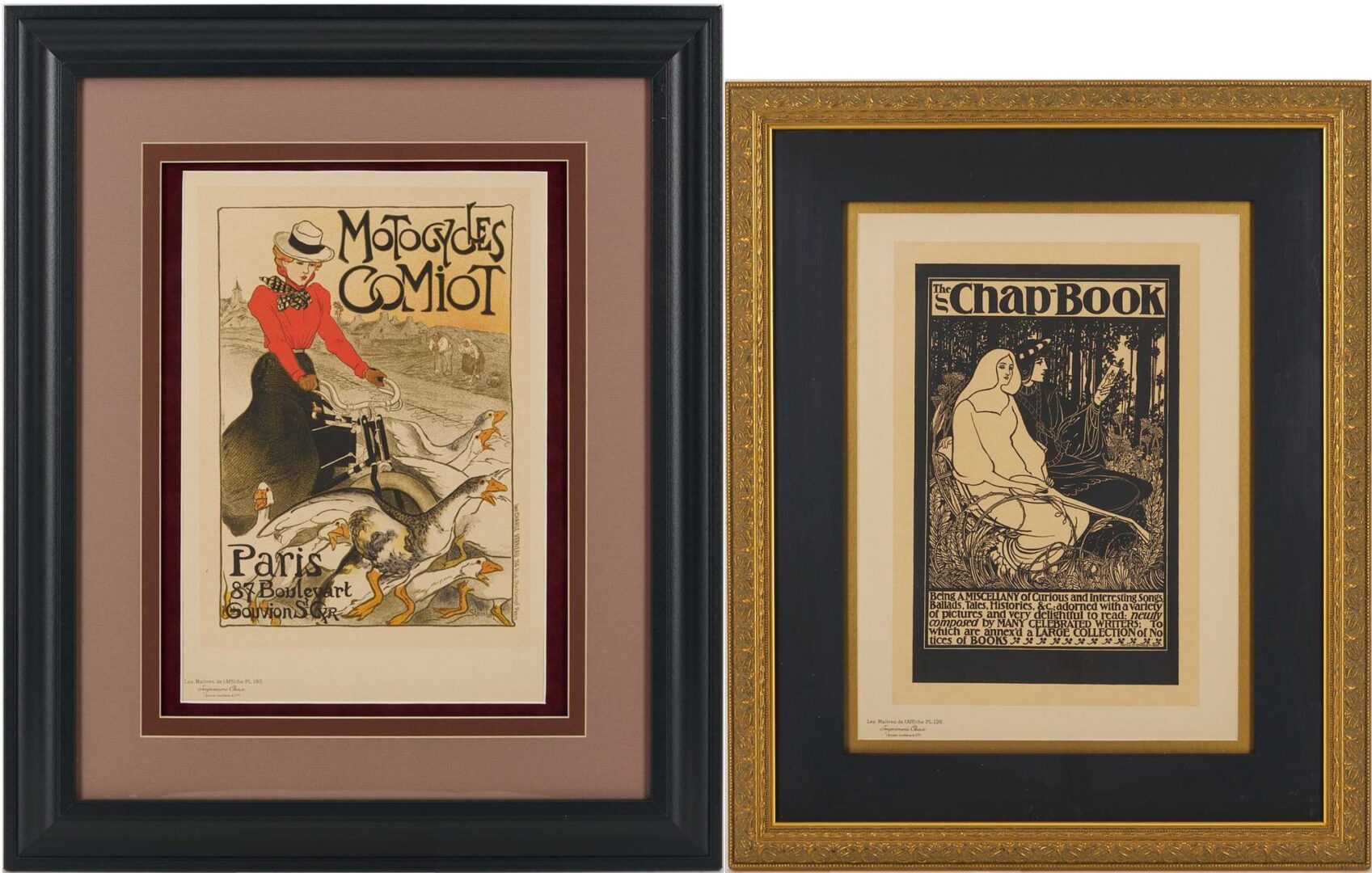 Lot 981: 2 Art Nouveau Period Posters incl. Bicycle, Maitres de l’Affiche