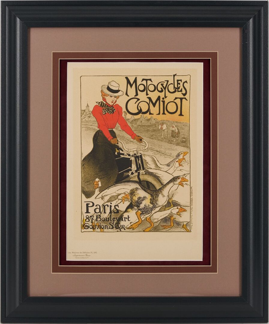 Lot 981: 2 Art Nouveau Period Posters incl. Bicycle, Maitres de l’Affiche