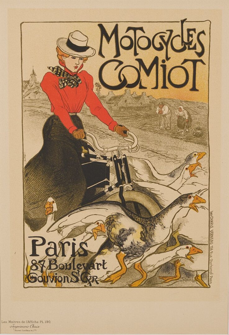 Lot 981: 2 Art Nouveau Period Posters incl. Bicycle, Maitres de l’Affiche