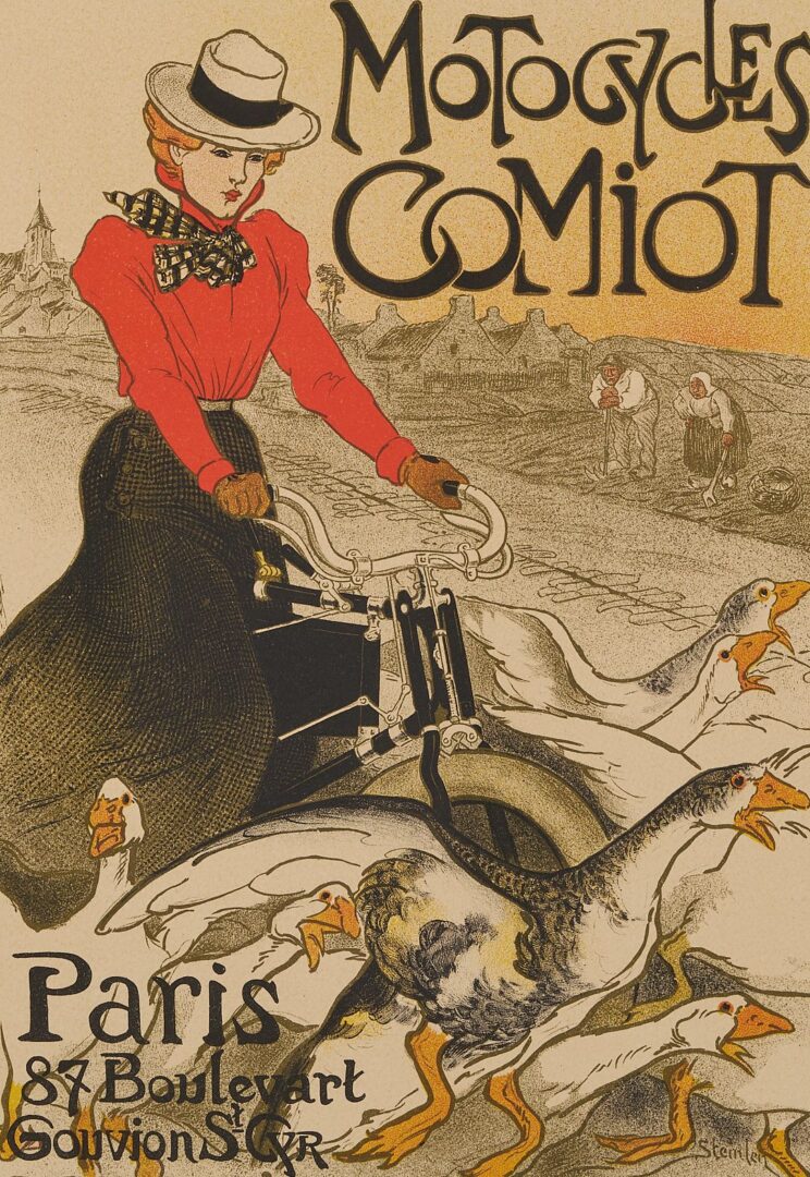 Lot 981: 2 Art Nouveau Period Posters incl. Bicycle, Maitres de l’Affiche