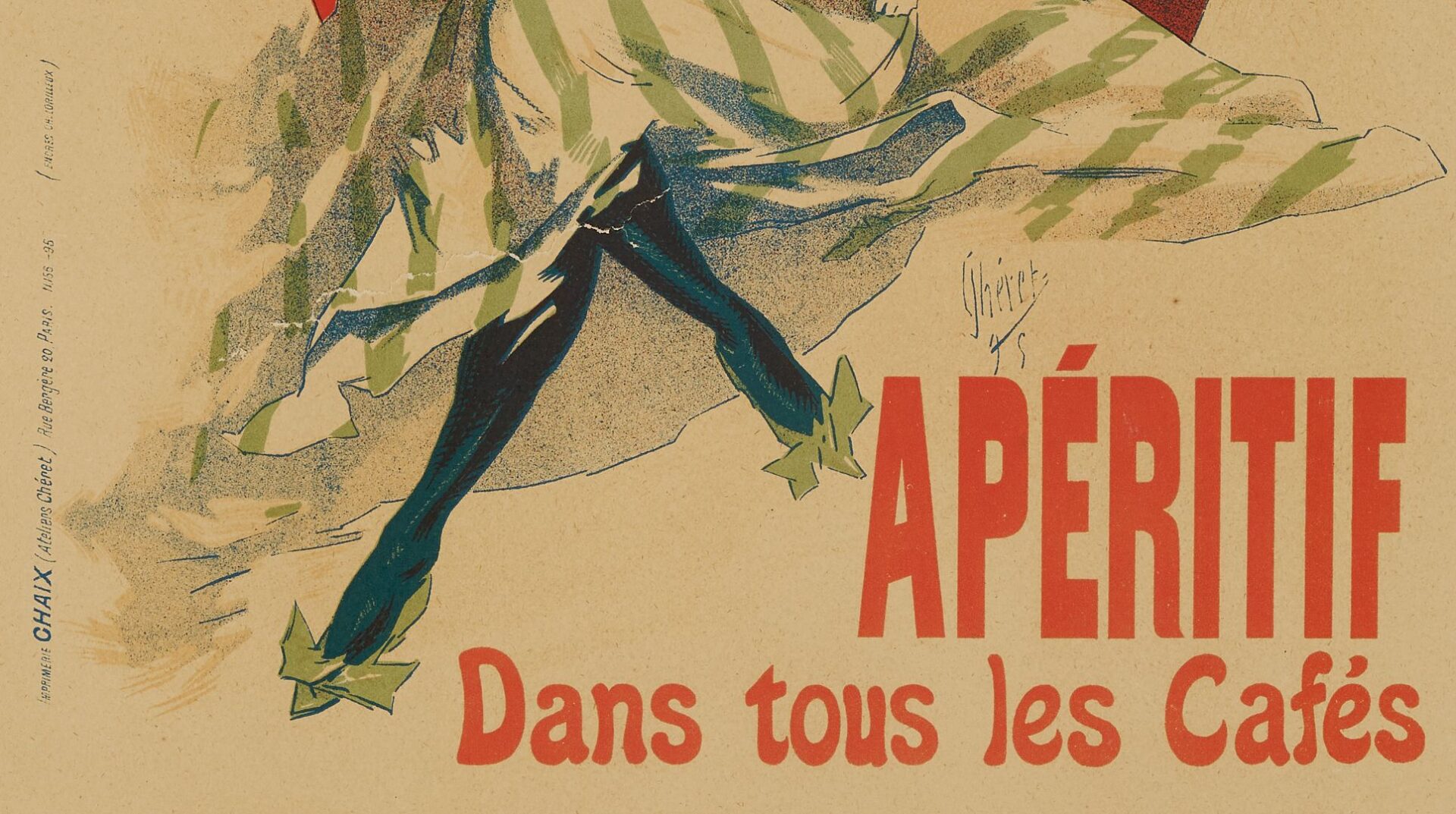 Lot 982: 2  Maitres de l’Affiche Advertising posters: Touissant and Cheret