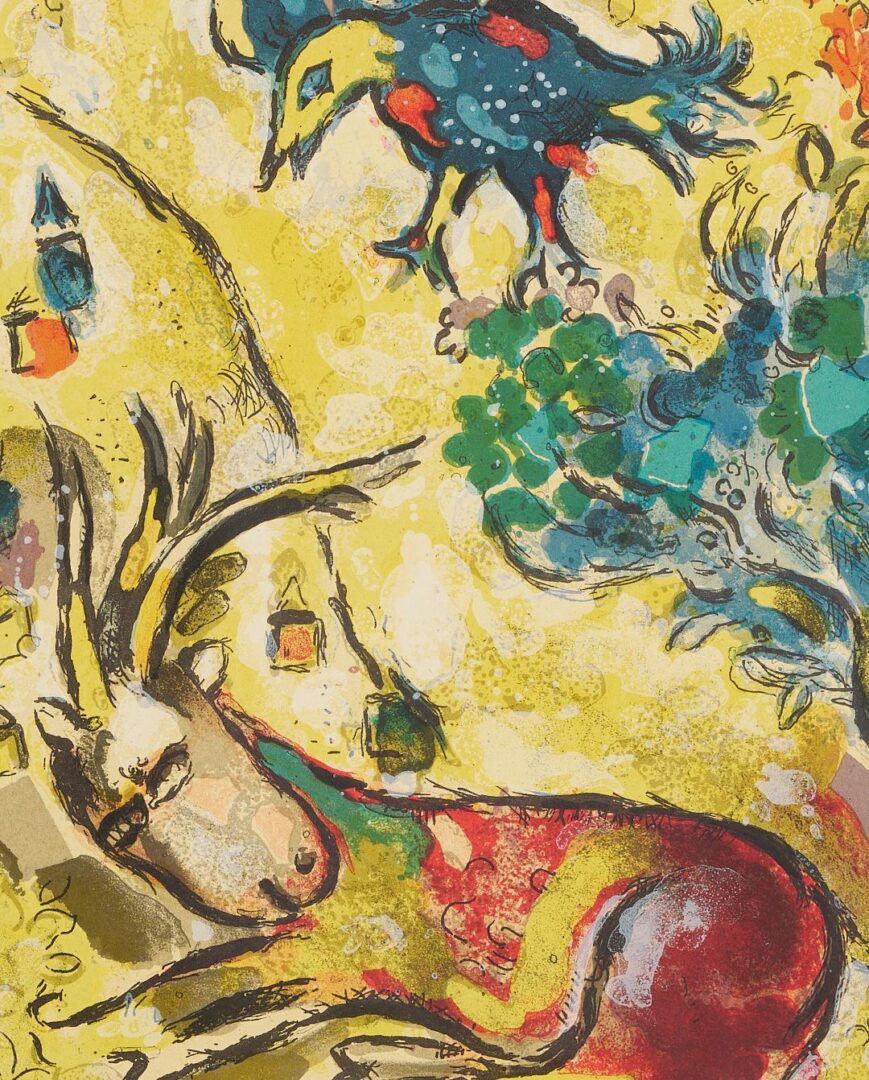 Lot 989: 2 Marc Chagall Lithographs, Rahab &  Jerusalem Window