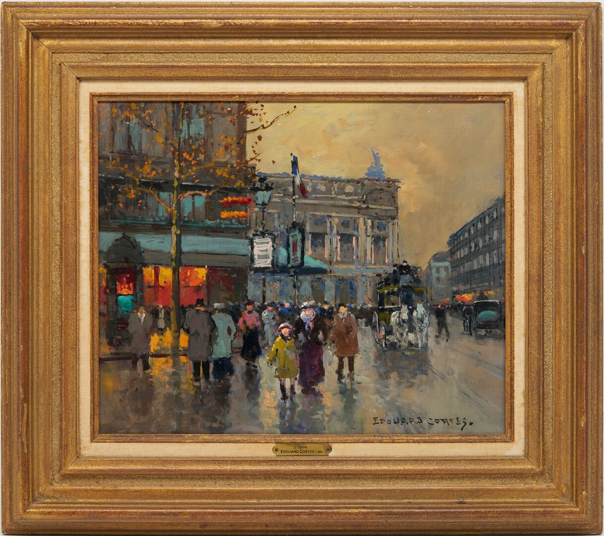 Lot 98: Edouard Cortes O/C, L’Opera