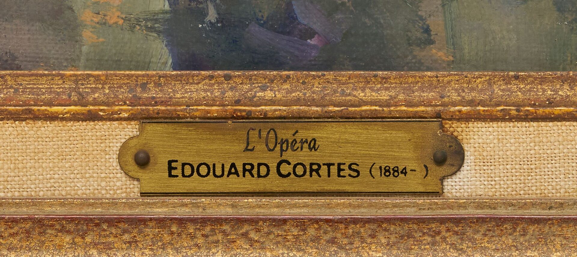 Lot 98: Edouard Cortes O/C, L’Opera
