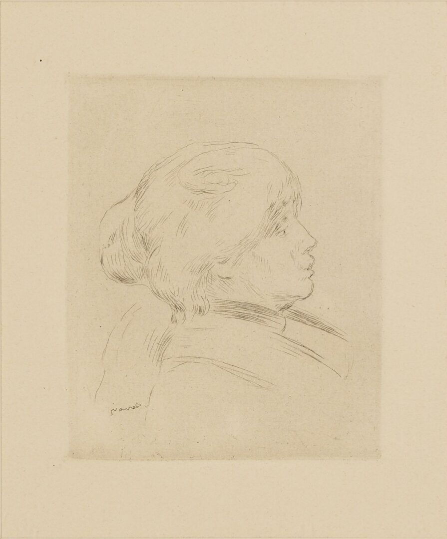 Lot 991: Renoir Etching, Berthe Morisot