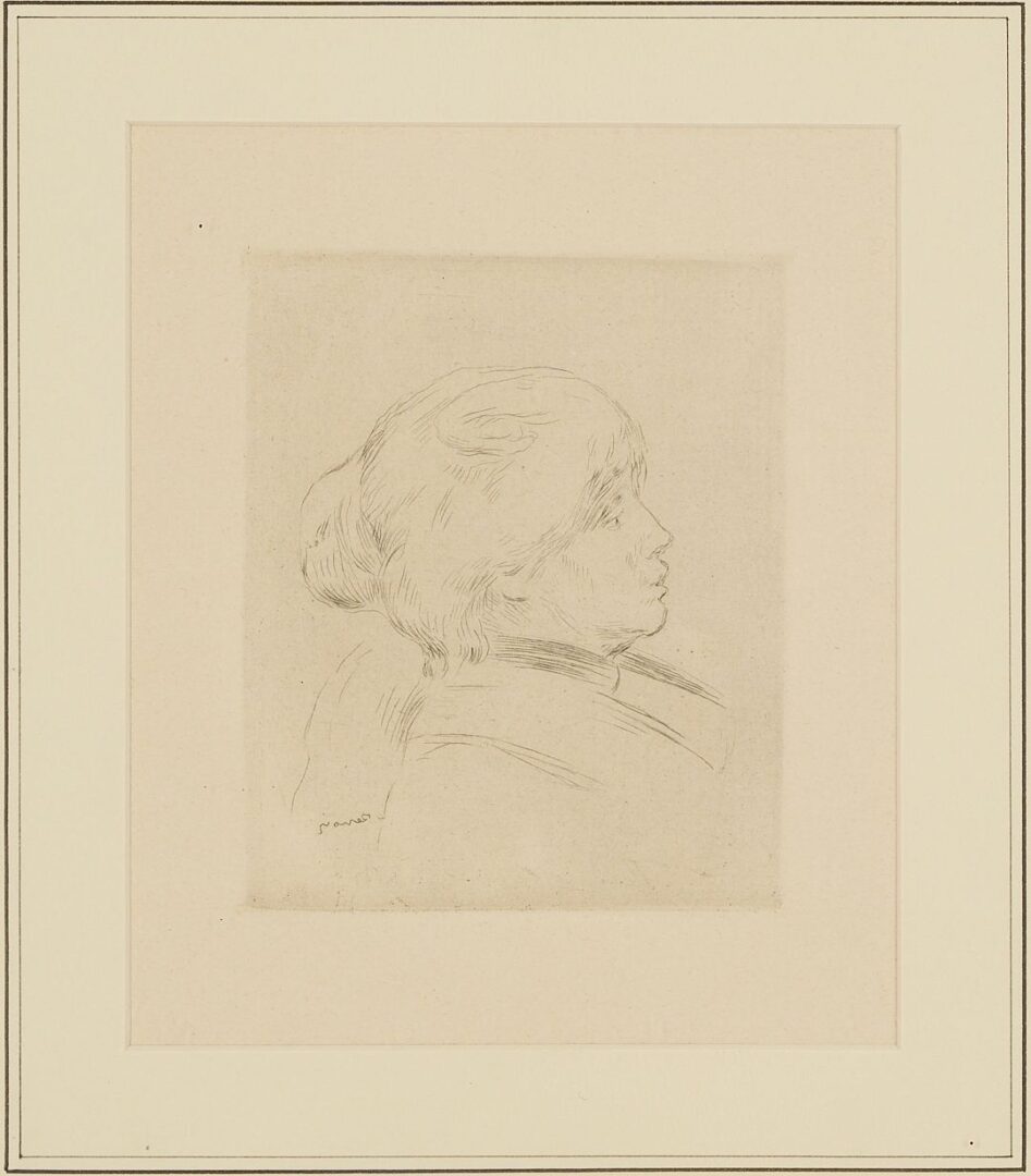 Lot 991: Renoir Etching, Berthe Morisot