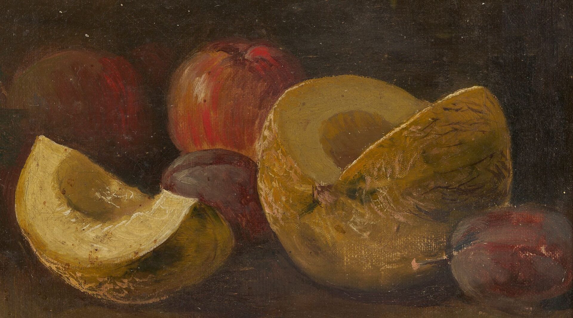Lot 996: F. Bertini O/C Still Life with Fruit