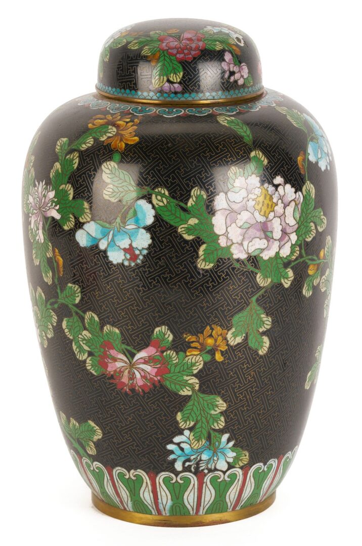 Lot 999: 6 Cloisonne Enamel Vases and Jars