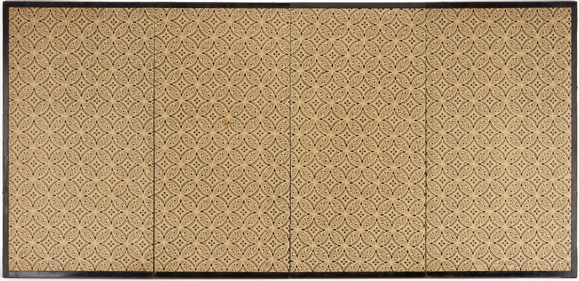Lot 9: Tale of Genji Japanese Screen, Edo Period