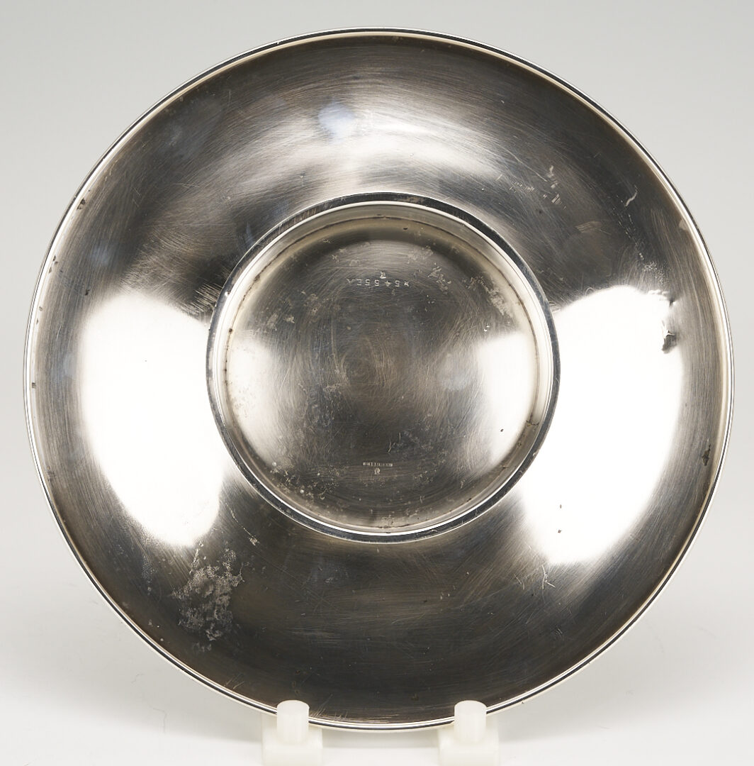 Lot 1006: 2 Sterling Dishes: Grapeleaf Double Bowl plus Towle Cake Plate
