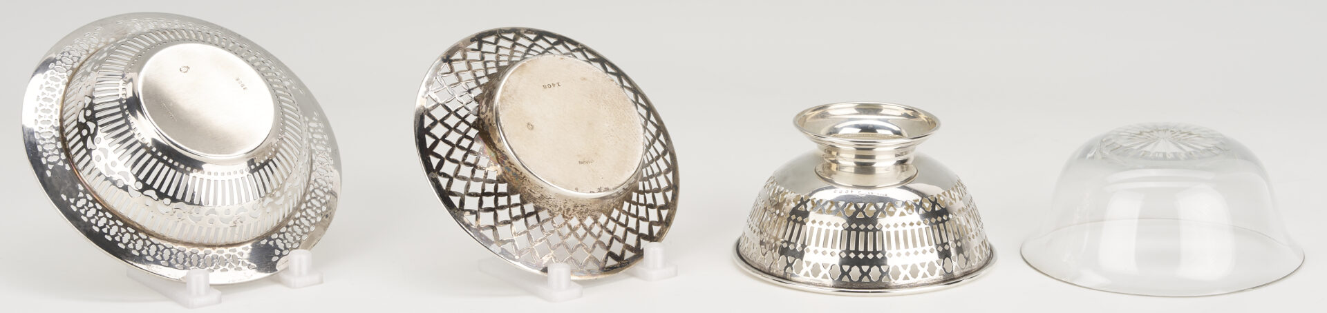 Lot 1008: 6 Assorted pcs Sterling Silver Hollowware