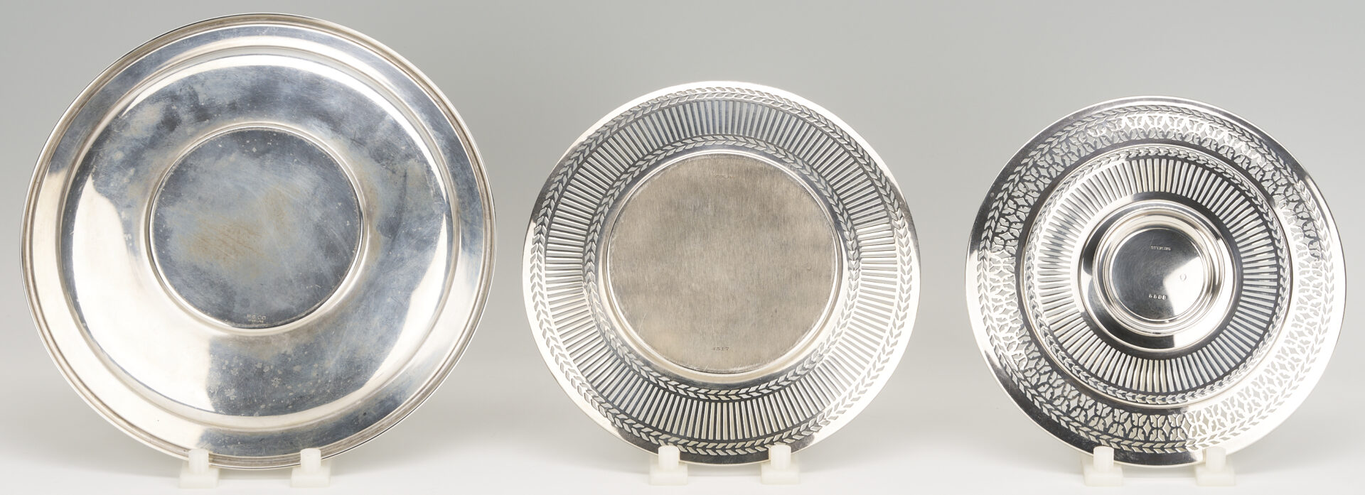 Lot 1008: 6 Assorted pcs Sterling Silver Hollowware