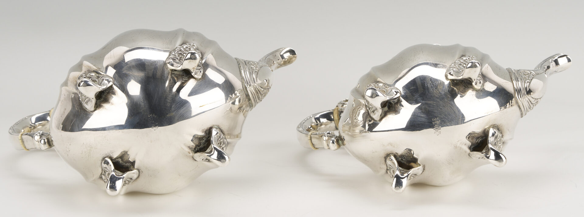Lot 100: 5 Pc. Poole Sterling Silver Tea Set, Lancaster Rose