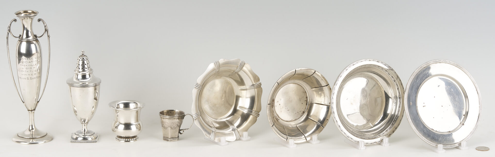 Lot 1011: 8 Assorted Silver Hollowware Items