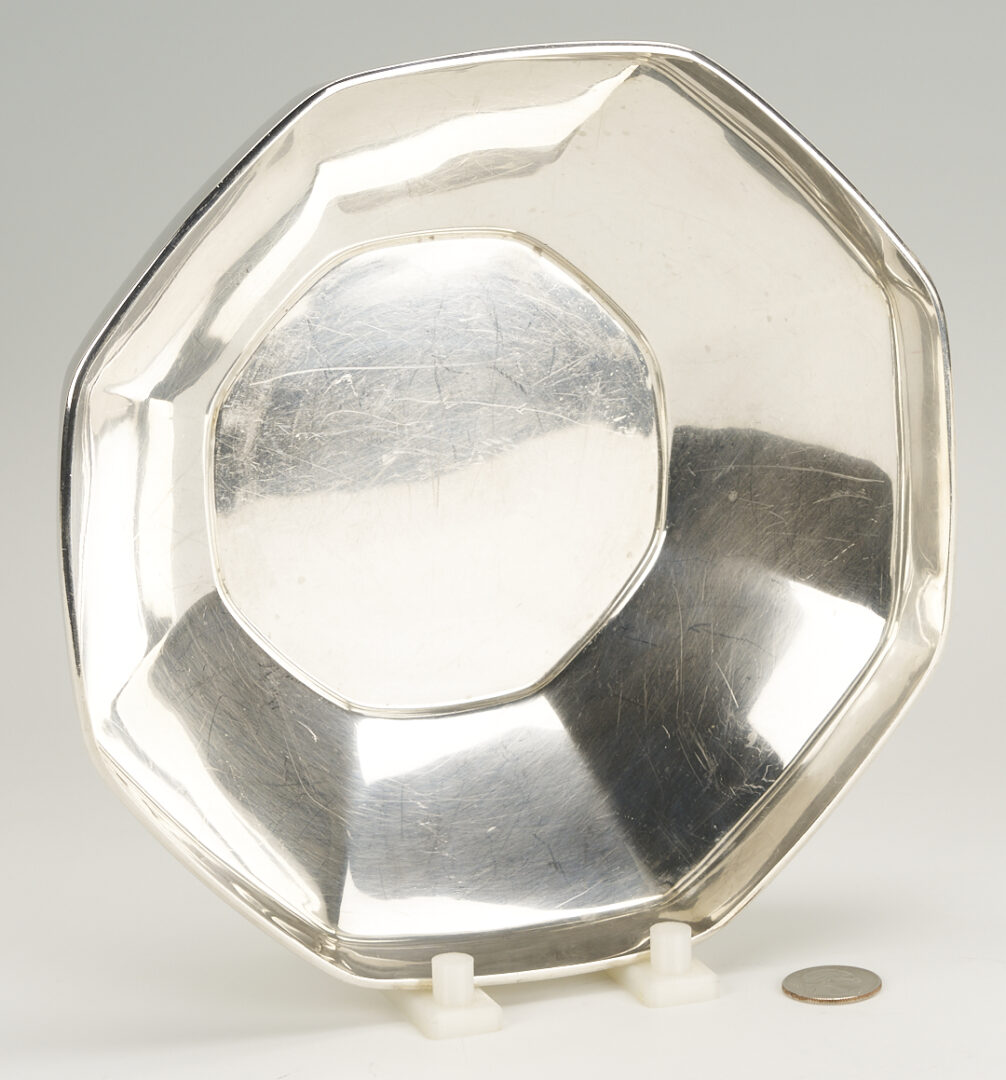 Lot 1012: Tiffany Faceted Sterling Silver Bowl