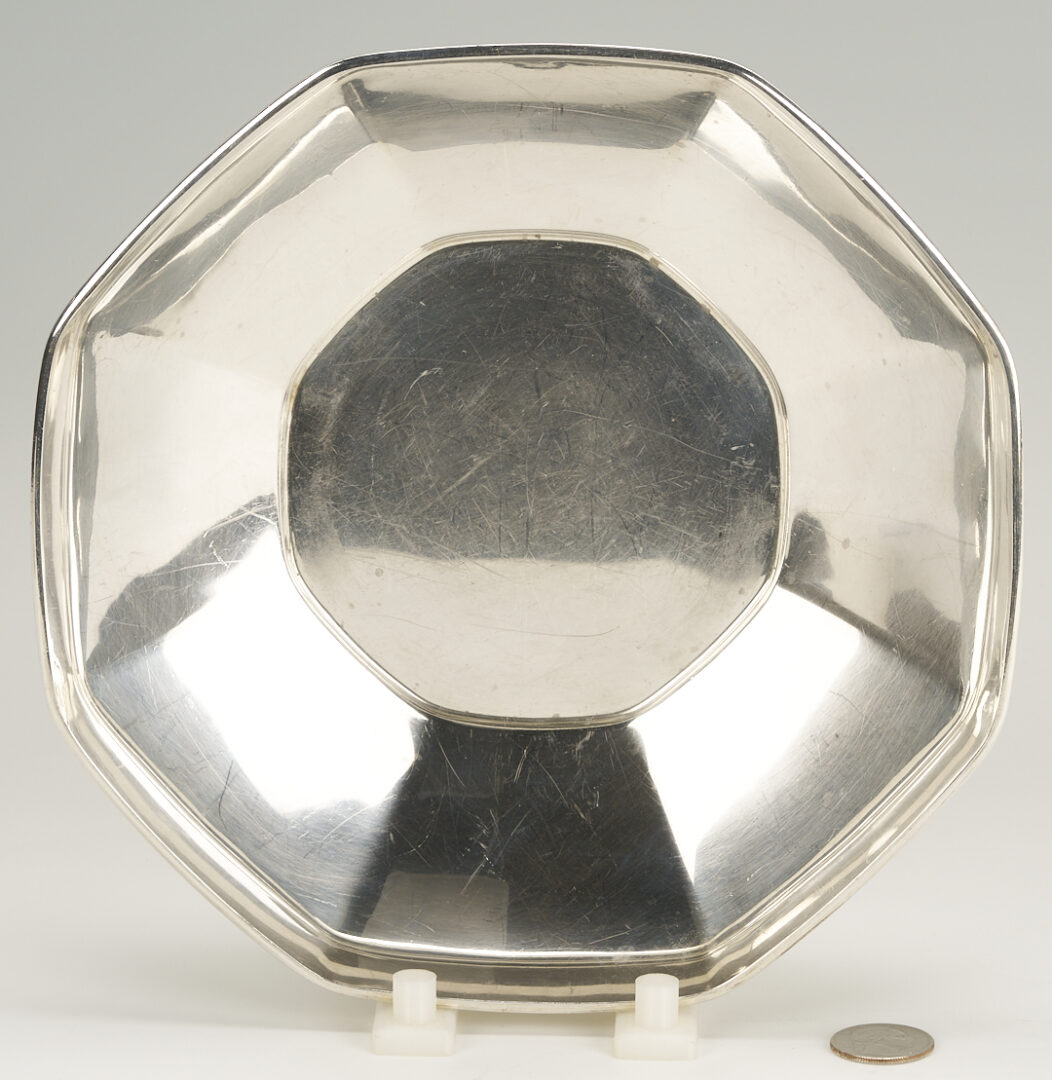 Lot 1012: Tiffany Faceted Sterling Silver Bowl