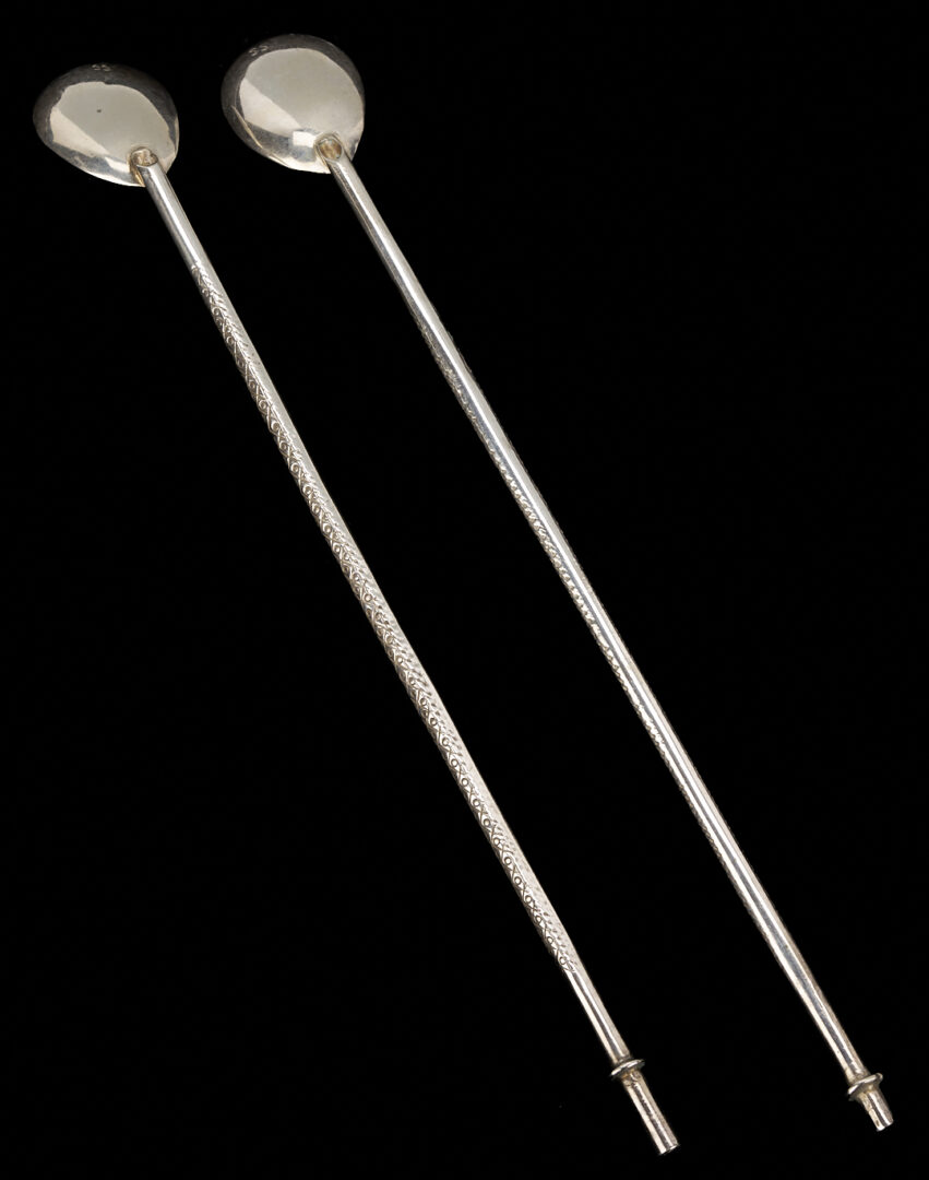 Lot 1017: Reed & Barton Sterling Tray & 12 Silver Iced Tea Spoons