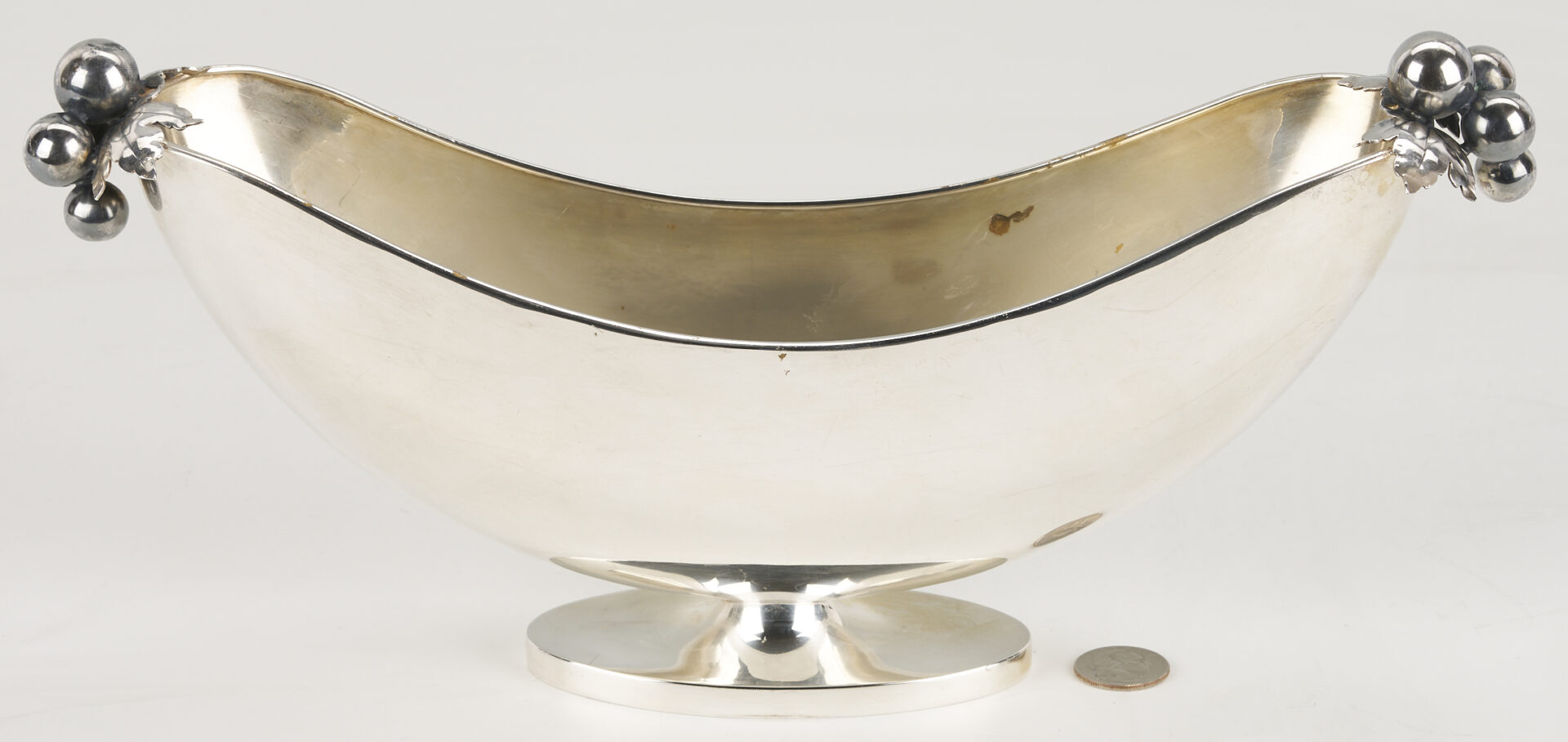 Lot 1019: Peruvian Modernist Sterling Silver Compote, Opaisa