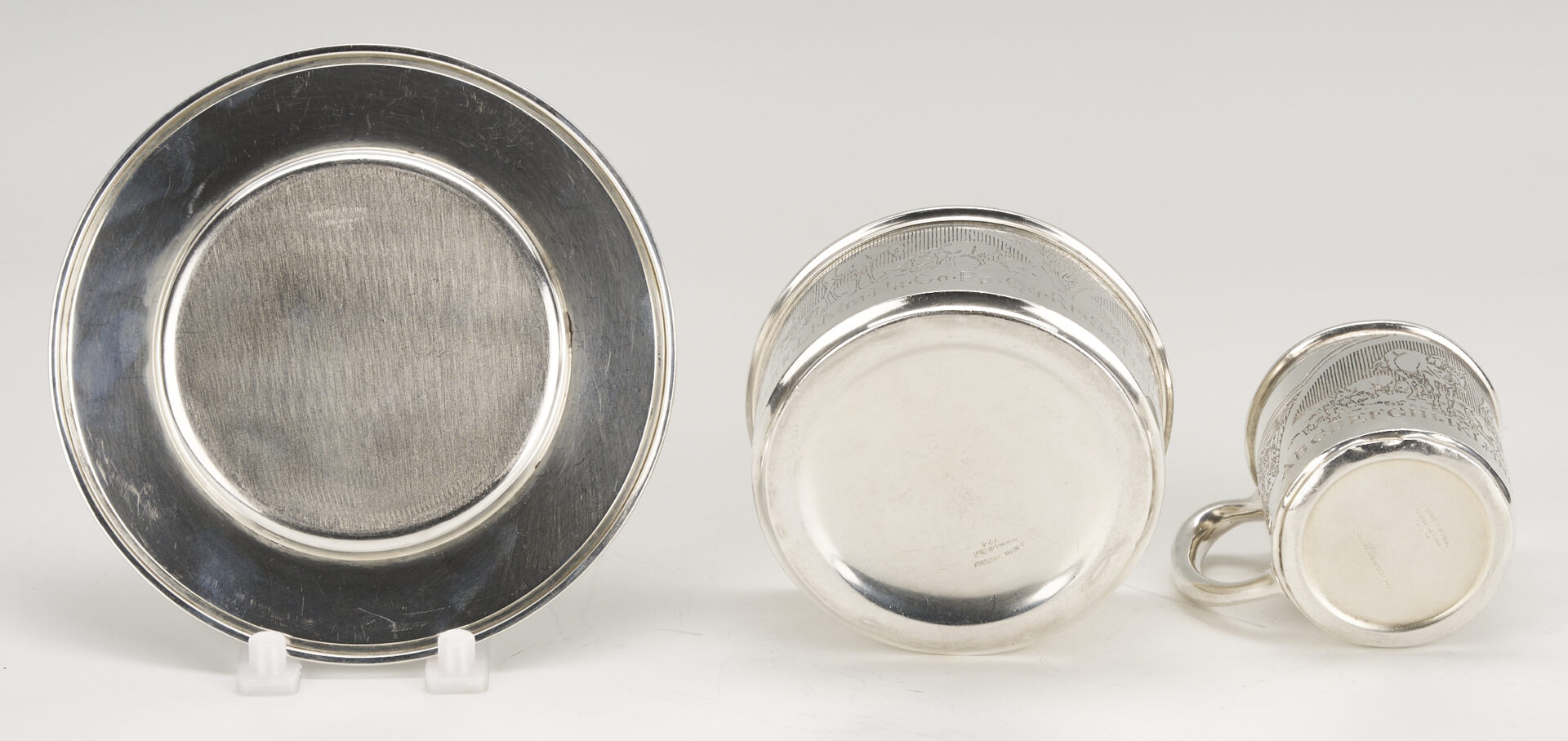 Lot 1022: 7 pcs Sterling Silver including Children’s Dishes