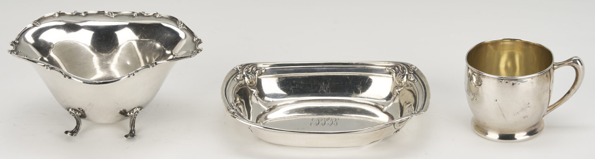 Lot 1024: 5 Sterling Silver Hollowware Pieces