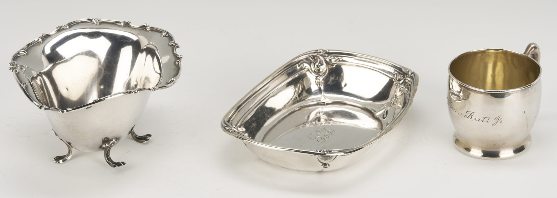 Lot 1024: 5 Sterling Silver Hollowware Pieces