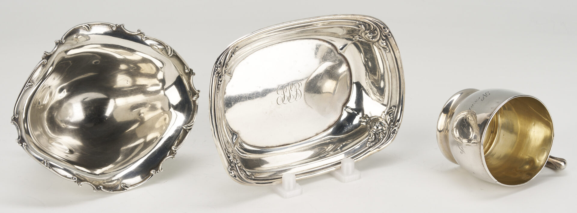 Lot 1024: 5 Sterling Silver Hollowware Pieces