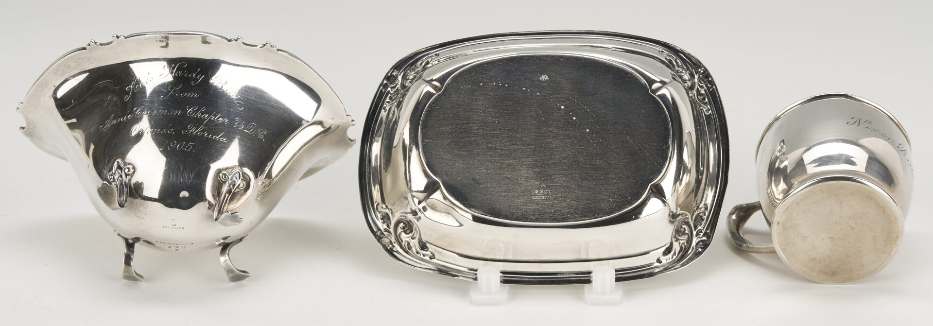 Lot 1024: 5 Sterling Silver Hollowware Pieces
