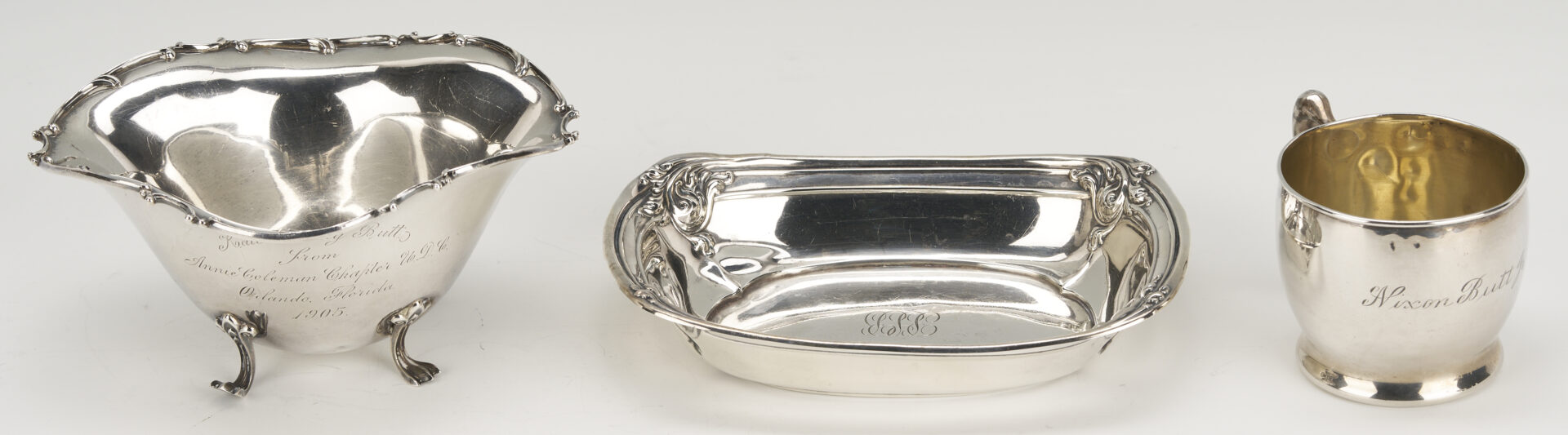 Lot 1024: 5 Sterling Silver Hollowware Pieces