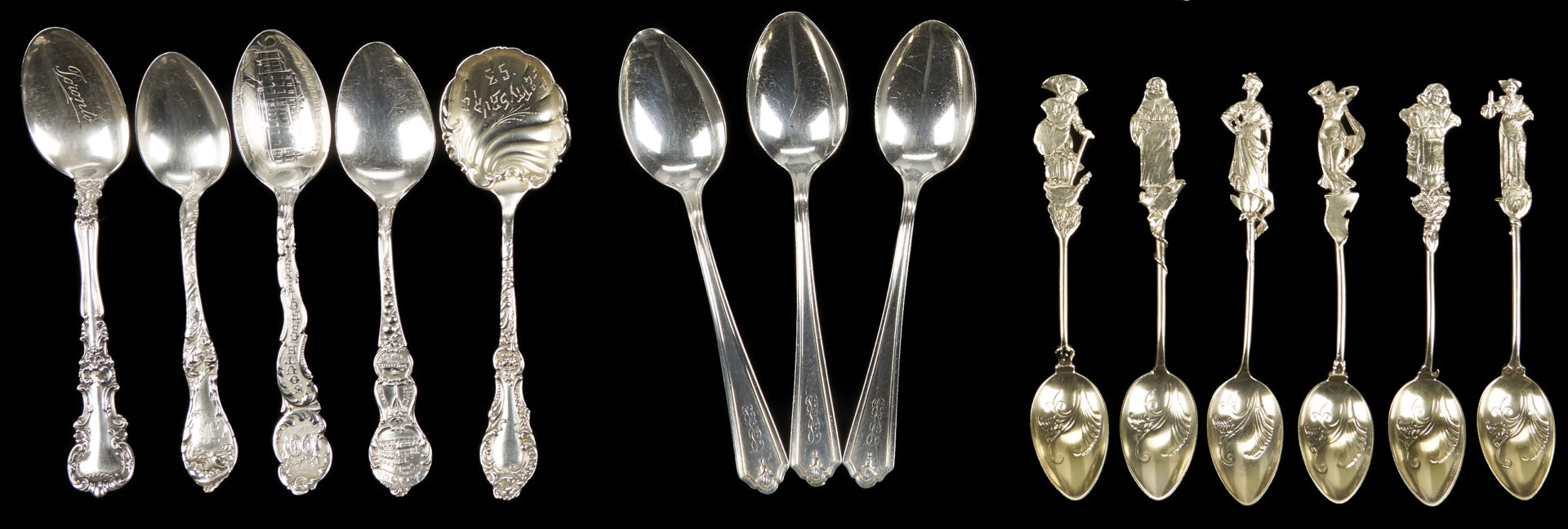 Lot 1026: 35 Pcs. Assorted Sterling Silver Flatware