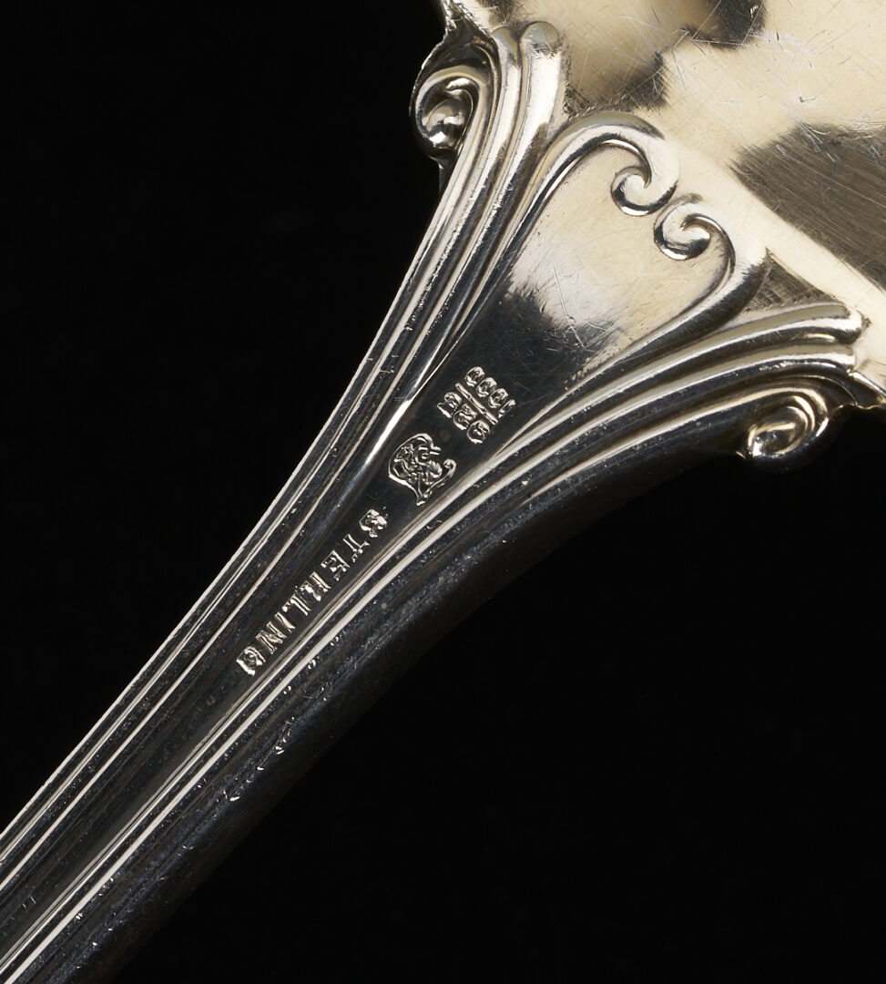 Lot 1027: 4 S. Kirk & Sons Sterling Candlesticks & Towle Sterling Ladle