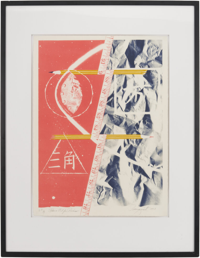 Lot 1035: James Rosenquist Lithograph, Flame Out for Picasso