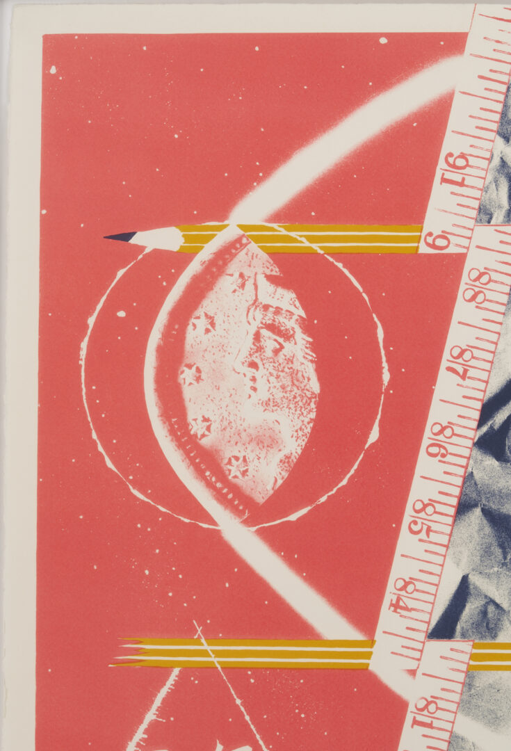 Lot 1035: James Rosenquist Lithograph, Flame Out for Picasso