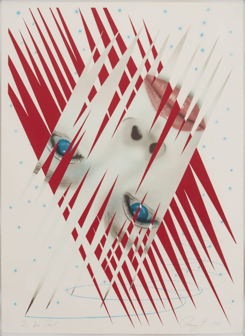 Lot 1036: James Rosenquist 1984 Winter Olympics Lithograph, Ice Point